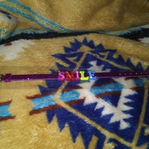 Smile glitter bracelet